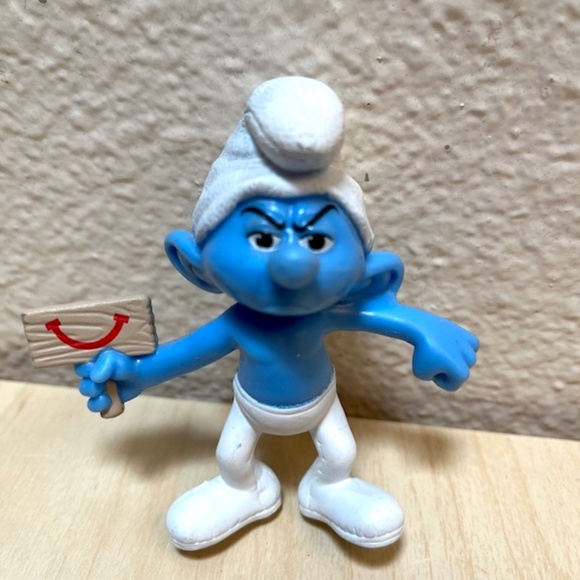 Smurfs! Set of 5 Hefty, Brainy, Vanity, Grouchy, Smooth. from 2013 The Smurfs 2 - Picture 5 of 13